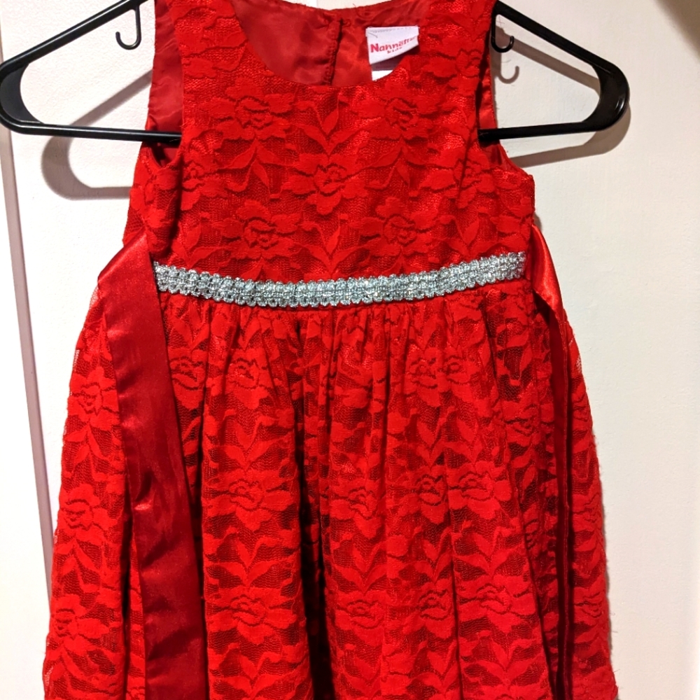 2T Red Lace Dress